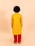 Pspeaches
Boys Mustard Yellow Floral Pure Cotton Kurti with Trousers & Dupatta (KP-mustardcowl)