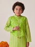 Boys Striped Regular Kurta With Pyjamas (KP-PARROTGREEN)