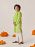 Boys Striped Regular Kurta With Pyjamas (KP-PARROTGREEN)