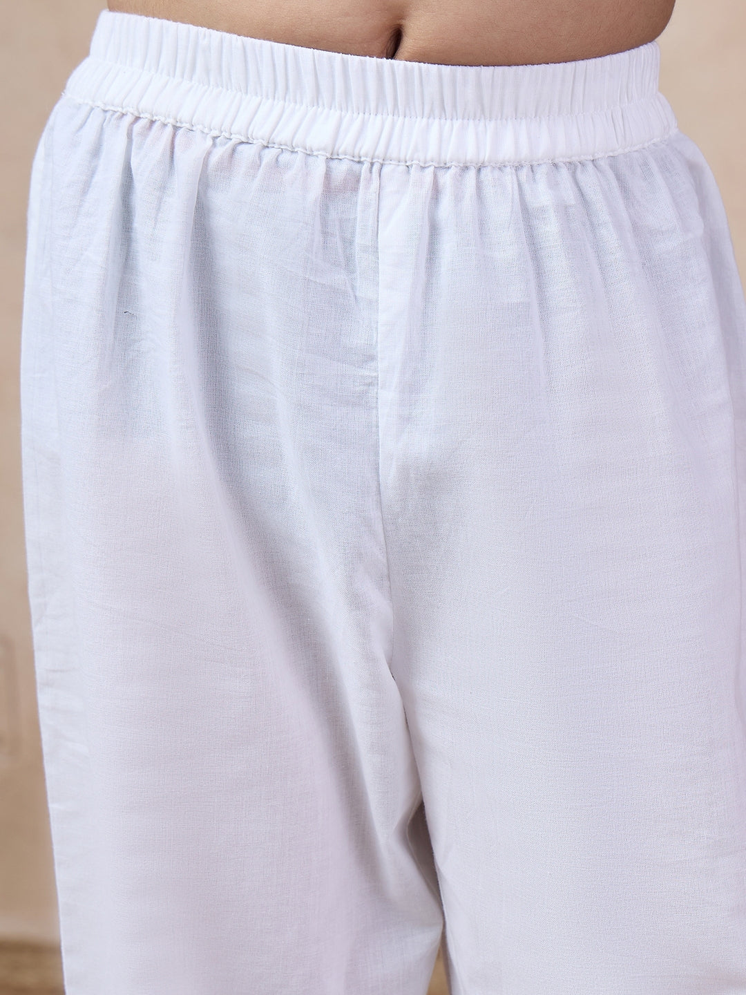 Boys Mandarin Collar Long Sleeves Straight Kurta With Pyjamas Jacket (KP-PEACHDOBBY)