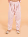 Kids-Boys Pink Floral Printed Pure Cotton Kurta with Trousers and Nehru Jacket (kp-pinkggt)