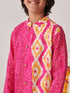 Boys Printed Regular Kurta With Pyjamas (KP-RANIORANGE)