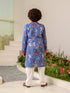 Boys Floral Printed Pure Cotton Kurta with Pyjamas (KP-REDPATRA)