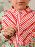 Boys Floral Printed Pure Cotton Kurta with Pyjamas (KP-REDSTRIPE)