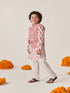 Boys Floral Printed Regular Kurta With Pyjamas (KP-ROSE)