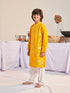 Boys Floral Regular Kurta With Pyjamas (KP-YELLOWBANARASI)