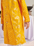 Boys Floral Regular Kurta With Pyjamas (KP-YELLOWBANARASI)