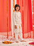 Boys Floral Regular Kurta With Trousers (KP-ZARIWHITE)