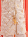 Boys Floral Regular Kurta With Trousers (KP-ZARIWHITE)