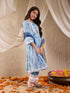 Girls Floral Printed Regular Kurta With Pyjamas With Dupatta (KS-FIROZIJAAL)