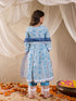 Girls Floral Printed Regular Kurta With Pyjamas With Dupatta (KS-FIROZIJAAL)