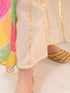 Girls Floral Printed Angrakha Gotta Patti Cotton Kurti With Sharara Dupatta (KS-GREENOFFWHITELUREX)