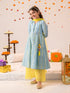 Girls Printed Regular Pure Cotton Kurta with Palazzos & Dupatta (KS-GREYLUREX)