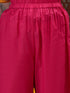Pspeaches Girls Striped Embroidered Chanderi Cotton Anarkali Kurta With Trousers & Dupatta (KS-LUREXYELLOW)