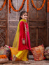 Girls Regular Gotta Patti Velvet Kurta with Salwar & With Dupatta (KS-MAGENTAVELVET)