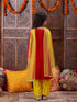Girls Regular Gotta Patti Velvet Kurta with Salwar & With Dupatta (KS-MAGENTAVELVET)