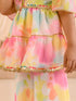 Girls Abstract Printed Sequinned Regular A-Line Kurta & Sharara (KS-MULTILAYER)