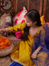 Pspeaches Girls Gotta Patti Angrakha Kurta & Salwar With Dupatta (KS-MUSTRDTAFETA)