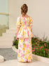 Girls Floral Printed Regular Pure Cotton Kurta With Palazzos (KS-OFFWHITEYELLOW)