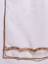 Pspeaches Girls Cotton 3/4th Sleeves Keyhole Neck Gota Pati Embellished Lehenga Choli Set with Dupatta for Girls (KS-ORANGEBANDHEJ)