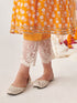 Girls Floral Printed Regular Kurta With Pyjamas & With Dupatta (KS-ORANGEFLOWER)