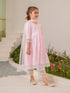 Girls Pink Ethnic Motifs Printed Regular Pure Cotton Kurta with Palazzos & With Dupatta (KS-PINKOFFWHITE)