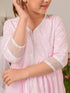 Girls Pink Ethnic Motifs Printed Regular Pure Cotton Kurta with Palazzos & With Dupatta (KS-PINKOFFWHITE)