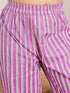 Girls Floral Printed A-Line Pure Cotton Kurta with Trousers & Dupatta (KS-PURPLESTRIPE)