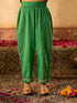 Pspeaches 3-Piece Green Color Chanderi Kurta, Payjama & Dupatta Set (KS25005701)