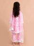 Pspeaches
Girls Pink Printed Gotta Patti Pure Cotton Kurta with Palazzos & With Dupatta (Ks-Pinkjaal)