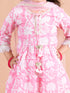 Pspeaches
Girls Pink Printed Gotta Patti Pure Cotton Kurta with Palazzos & With Dupatta (Ks-Pinkjaal)