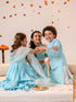 Girls Printed Ready to Wear Lehenga & Blouse With Dupatta (L-BLUEKHADDI)