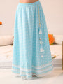 Girls Printed Ready to Wear Lehenga & Blouse With Dupatta (L-BLUEKHADDI)