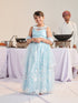 Girls Printed Ready To Wear Lehenga & Blouse With Dupatta (L-BLUENETEMB)