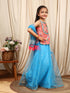 Girls Printed Thread Work Ready to Wear Lehenga & Blouse With Dupatta (L-BLUETIKLI)