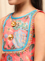 Girls Printed Thread Work Ready to Wear Lehenga & Blouse With Dupatta (L-BLUETIKLI)