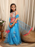 Girls Printed Thread Work Ready to Wear Lehenga & Blouse With Dupatta (L-BLUETIKLI)