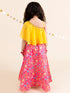 Girls Coral & Yellow Ready to Wear Lehenga Choli (L-Coraldigital)