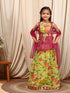 Girls Printed Ready To Wear Lehenga Blouse With Dupatta (L-GREENKOTAJAAL)