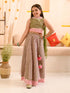 Girls Printed Ready to Wear Lehenga & Blouse With Dupatta (L-GREENPINK)
