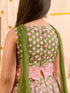 Girls Printed Ready to Wear Lehenga & Blouse With Dupatta (L-GREENPINK)