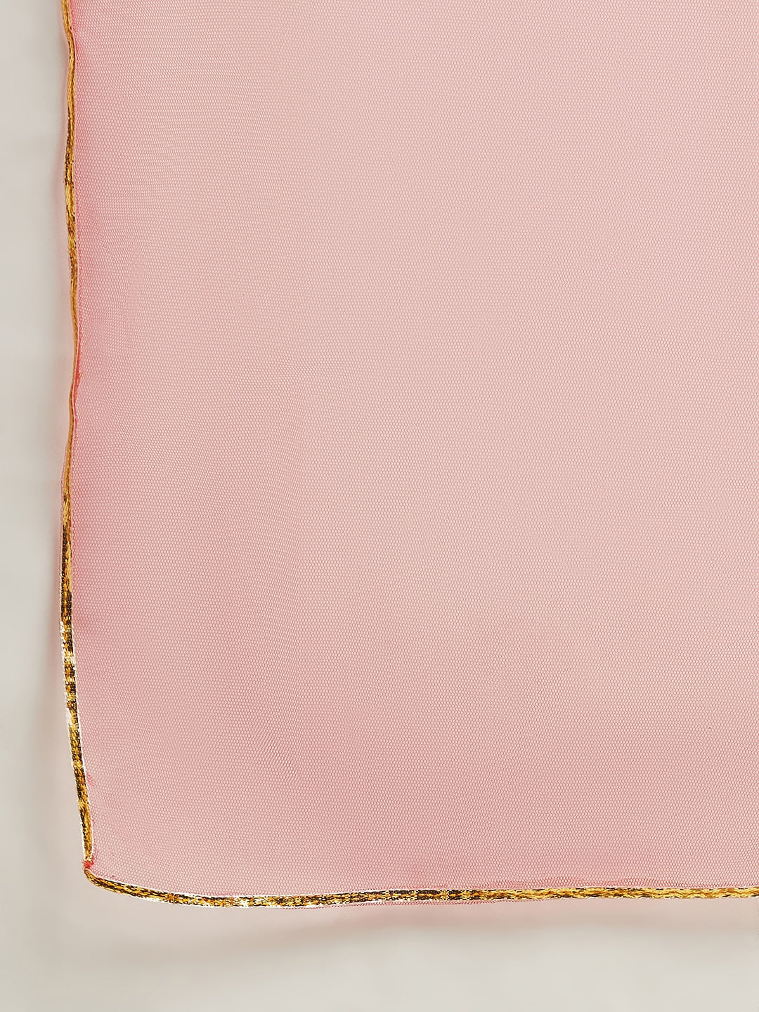 Pspeaches Girls Printed Cold-Shoulder Sleeves Ready to Wear Lehenga & Blouse With Dupatta (L-GREENREDMULTI)