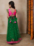 Girls Printed Ready To Wear Lehenga Blouse With Dupatta (L-GREENTIKLI)