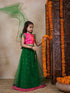 Girls Printed Ready To Wear Lehenga Blouse With Dupatta (L-GREENTIKLI)