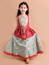 Girls Green & Pink Printed Ready to Wear Lehenga CholiGirls Green & Pink Printed Ready to Wear Lehenga Choli (L-Greenlotus)
