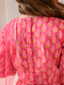 Girls Printed With Gotta Patti Ready to Wear Lehenga & Blouse With Dupatta (L-MAGENTAGREENFOIL)