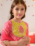 Girls Printed With Gotta Patti Ready to Wear Lehenga & Blouse With Dupatta (L-MAGENTAGREENFOIL)