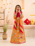 Girls Printed Ready To Wear Lehenga Choli With Dupatta (L-MAGENTASCHIFFLY)