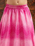 Pspeaches Girls Woven Design Flutter Sleeves Ready to Wear Lehenga & Blouse With Dupatta (L-MAGENTASHADED)