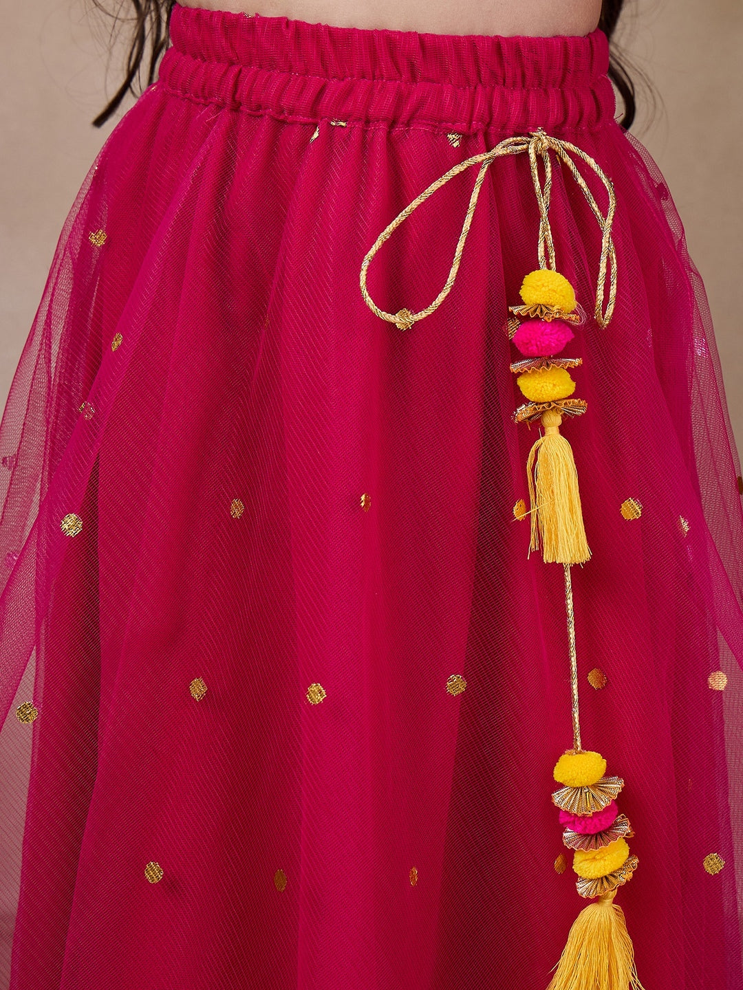 Girls Ready To Wear Lehenga Blouse With Dupatta (L-MAGENTATIKLI)